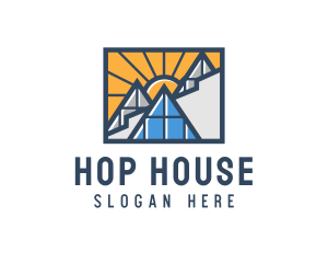 Mountain Sun House logo design