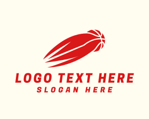 Red Fiery Basketball logo