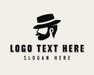 Tophat Mustache Gentleman logo