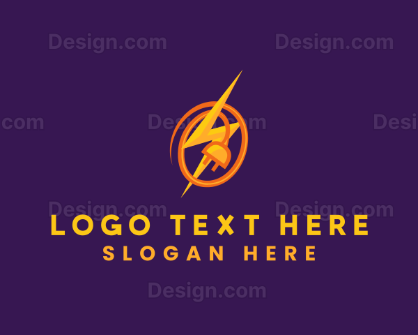 Lightning Bolt Plug Logo