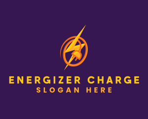 Lightning Bolt Plug logo design