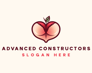 Erotic Lingerie Peach logo design