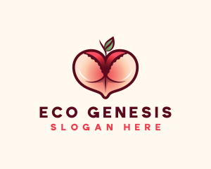 Erotic Lingerie Peach logo design