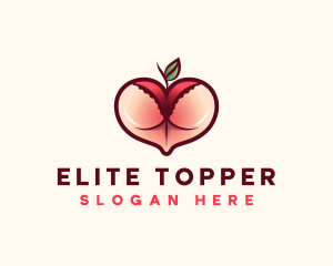 Erotic Lingerie Peach logo design