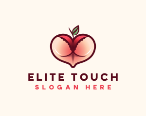 Erotic Lingerie Peach logo design