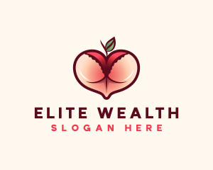 Erotic Lingerie Peach logo design