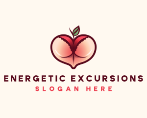 Erotic Lingerie Peach logo design