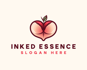 Erotic Lingerie Peach logo design