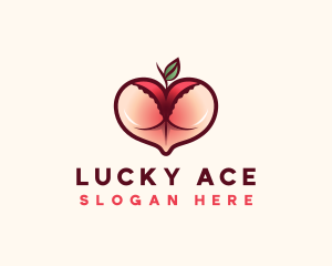 Erotic Lingerie Peach logo design