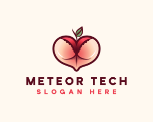 Erotic Lingerie Peach logo design