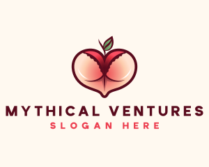 Erotic Lingerie Peach logo design