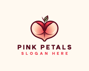 Erotic Lingerie Peach logo design