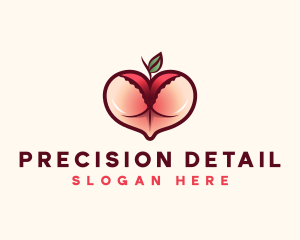 Erotic Lingerie Peach logo design