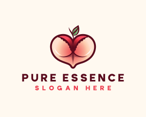 Erotic Lingerie Peach logo design