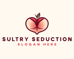 Erotic Lingerie Peach logo design