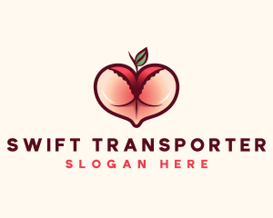 Erotic Lingerie Peach logo design