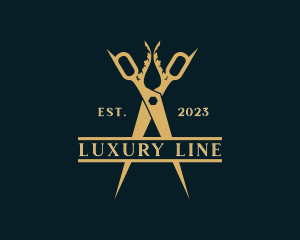 Luxury Scissors Boutique logo design