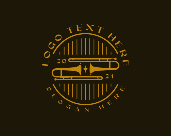 Trombone logo example 4