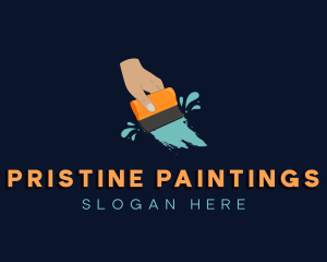 Apparel Paint Squeegee logo design