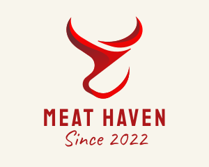 Red Meat Steakhouse  logo design