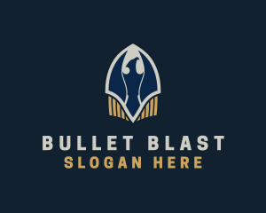  Eagle Bullet Shield logo design