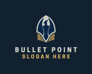  Eagle Bullet Shield logo design