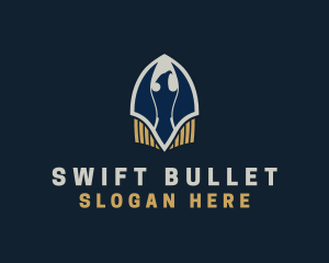  Eagle Bullet Shield logo design