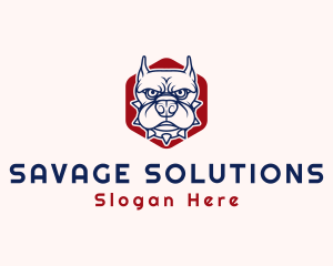 Pitbull Dog Kennel logo design