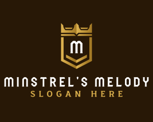 Medieval Crown Shield logo design