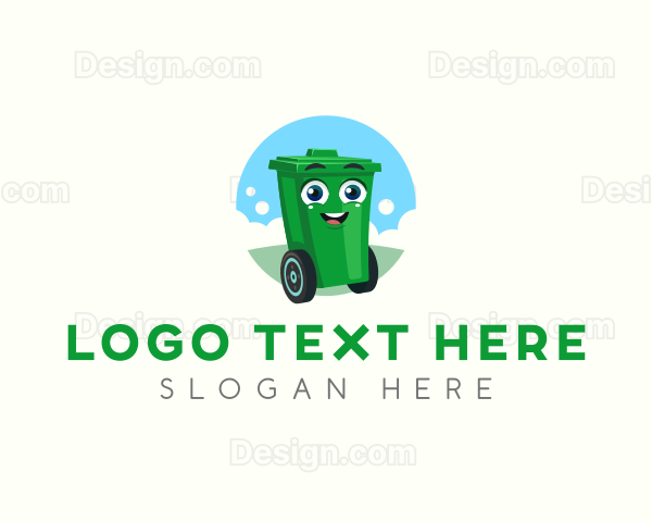 Trash Bin Garbage Logo