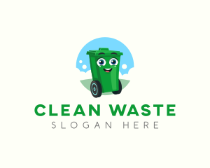 Trash Bin Garbage logo
