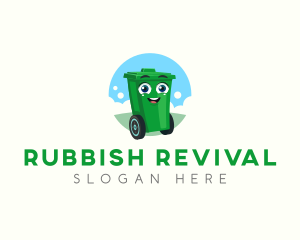 Trash Bin Garbage logo