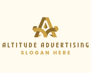 Marketing Firm Letter A logo design