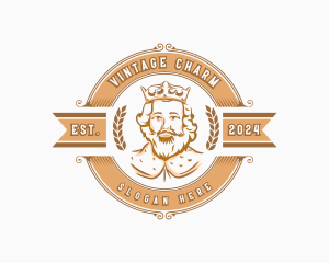 Vintage King Monarch logo design