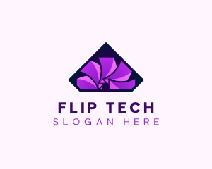 Flipping Paper Cards logo design