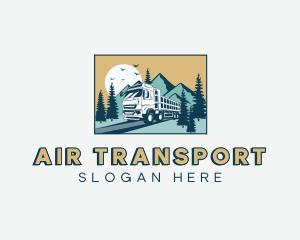 Dump Truck Transportation logo design