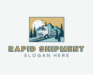 Dump Truck Transportation logo design