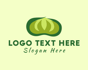 Green Cotton Plant Logo