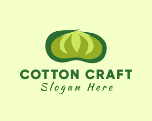 Green Cotton Plant logo design