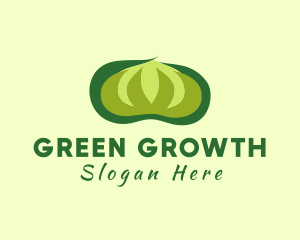 Green Cotton Plant logo design