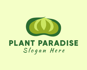 Green Cotton Plant logo design