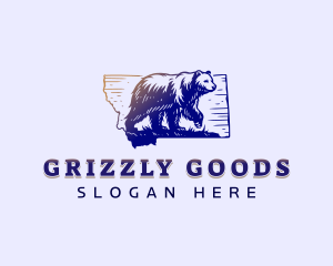 Montana Grizzly Bear logo design