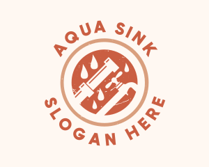 Faucet Plumbing Pipe  logo design