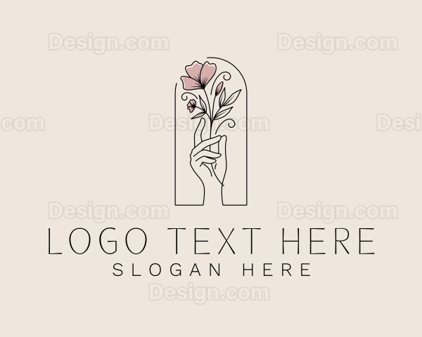 Aesthetic Natural Flower Logo