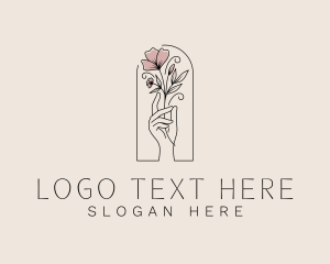 Aesthetic Natural Flower logo