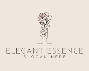 Aesthetic Natural Flower logo design