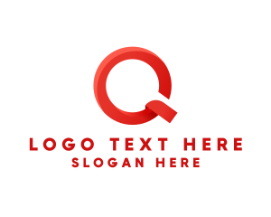 Modern Business Letter Q logo