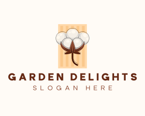 Cotton Flower Plant logo design