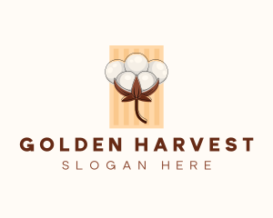 Cotton Flower Plant logo design