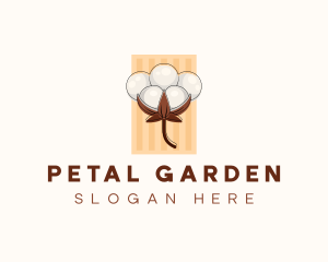 Cotton Flower Plant logo design